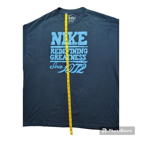 Nike Loose Fit Ajustment Lache Corte Holgado Men's T-Shirt Sz 2 XL Color Blue - Picture 3 of 6